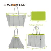 Multipurpose Neoprene Tote Bag Wholesale With Inner Zipper Pocket