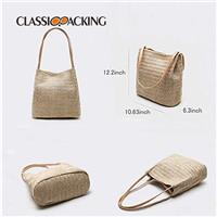 Straw Beach Bags In Bulk Wholesale