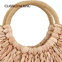 Hand-woven Top-handle Straw Tote Bag Wholesale