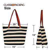 Top-handle Straw Tote Wholesale