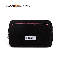 black teddy makeup bag