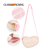 heart shaped cosmetic bag details
