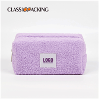 plush cosmetic bag wholesale