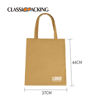 brown canvas tote size