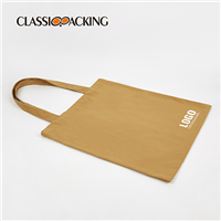 canvas brown tote bag flat look