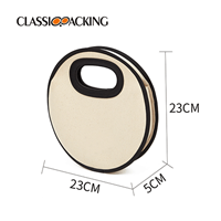 circular cosmetic bag size