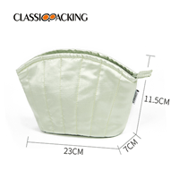 clamshell makeup bag size