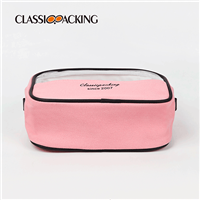 Clear Pink Makeup Bag