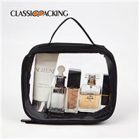 black clear makeup bag capacity