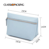 light blue cosmetic bag size