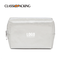 metallic silver makeup bag bulk