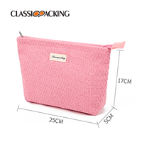 pink toiletry bag size
