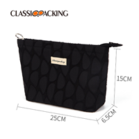 designer womens toiletry bag size