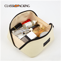 large canvas cosmetic bag capacity