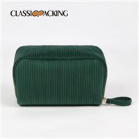 multi-compartment make up bag back angle