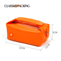 orange make up bag size