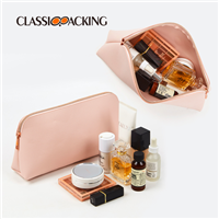 light pink makeup bag capacity