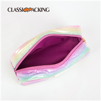 rainbow makeup bag inner look