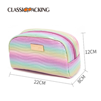 rainbow makeup bag size