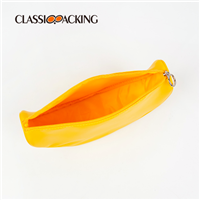 yellow make up bag inner detail