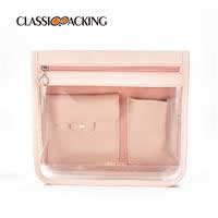Clear Wholesale Eco Makeup Bag With Compartments