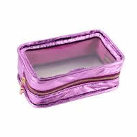 Wholesale Clear Recycled RPET Cosmetic Bags