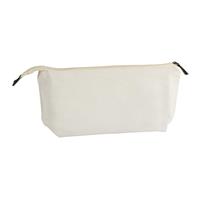 Canvas Cosmetic Bag With Zipper