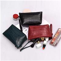 Luxury Leather Cosmetic Pouch