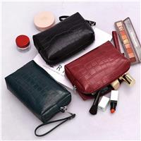 Luxury Leather Cosmetic Pouch