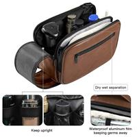 Leather Makeup Bag With Durable Zipper