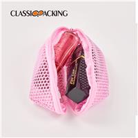 Pink Mesh Promotional Toiletry Bag