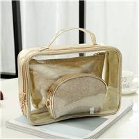 Clear TPU Eco Cosmetic Toiletry Bag Set Wholesale