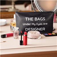 Black PU Leather Makeup Bags Bulk