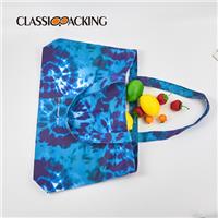 Dark Blue Printed Tote Bag Wholesale