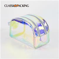 Wholesale Semicircle Iridescent Makeup Bag