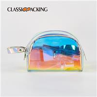 Wholesale Semicircle Iridescent Makeup Bag