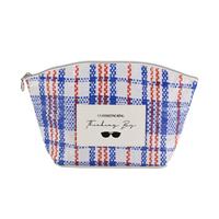 Classic Plaid Stripe Cosmetic Bag