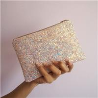 Pink Iridescent Glitter Cute Wholesale Cosmetic Bags