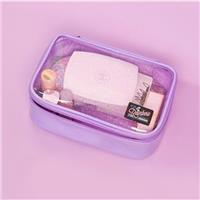 Sparkling Transparent Moon Rainbow Eco TPU Makeup Bag