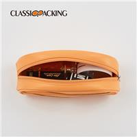 Summer Sunshine Leather Cosmetic Bag