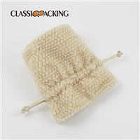 Fluffy Drawstring Customized Makeup Bags Wholesale