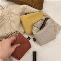 Natural Linen Coin Pouch