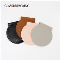 Round Leather Squeeze Wholesale Coin Purse