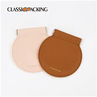 Round Leather Squeeze Wholesale Coin Purse