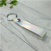 Holographic Coin Purse in Silver | Small Triangle Purse