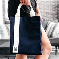 Wholesale Blue Tote Bags With White Strap