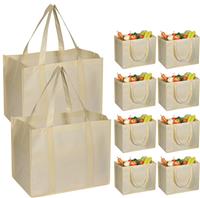 Beige Reusable Shopping Bags Wholesale