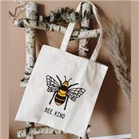 Funny Cute Bee Bulk Cotton Tote Bags