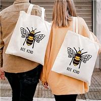 Funny Cute Bee Bulk Cotton Tote Bags