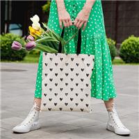 Little Heart Shaped Cotton Tote Bags Wholesale